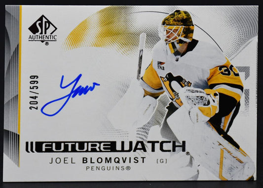 2024-25 SP Authentic Future Watch Horizontal Blomqvist Penguins RC Auto /599