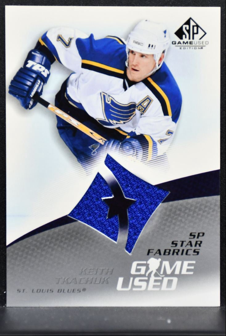 2003-04 SP Game Used Star Fabrics Keith Tkachuk 112 St. Louis Blues Jersey 4091