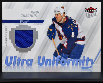 2007-08 Fleer Ultra Uniformity Keith Tkachuk U-TK St. Louis Blues Jersey 5593