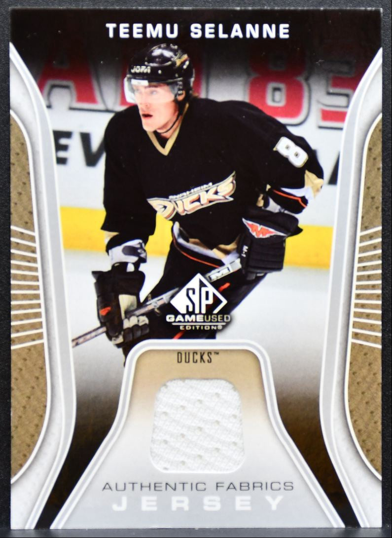 2006-07 SP Game Used Authentic Fabrics Teemu Selanne Anaheim Ducks Jersey 5197