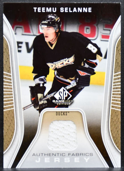 2006-07 SP Game Used Authentic Fabrics Teemu Selanne Anaheim Ducks Jersey 5197