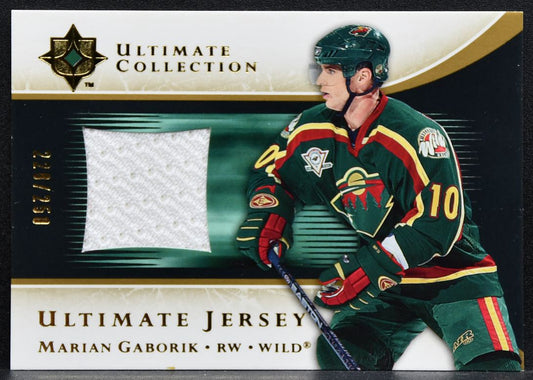 2005-06 UD Ultimate Collection Jerseys Marian Gaborik Wild 220/250 Jersey 2372