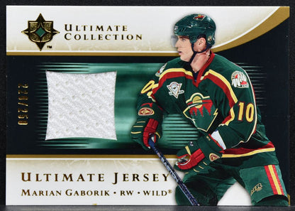 2005-06 UD Ultimate Collection Jerseys Marian Gaborik Wild 220/250 Jersey 2372