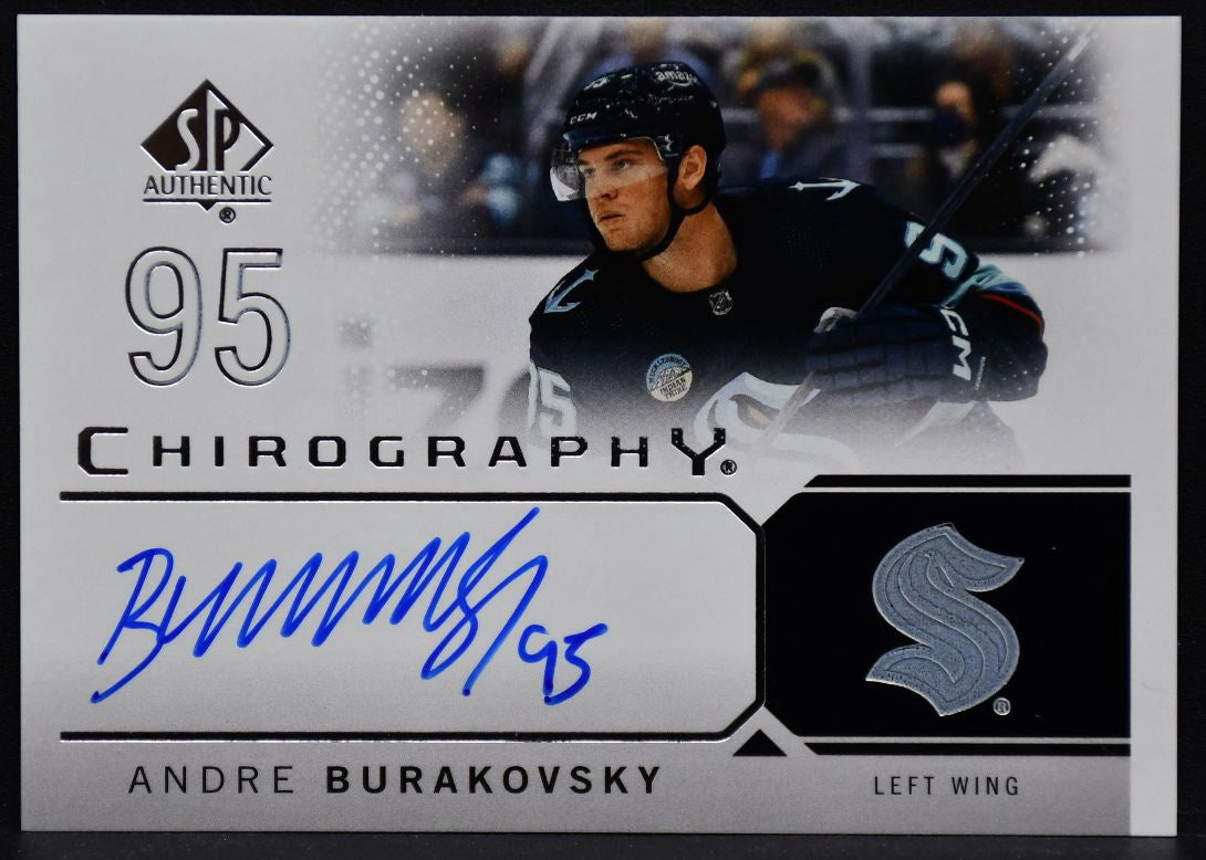 2024-25 SP Authentic Chirography Andre Burakovsky C-BU Seattle Kraken Auto 4740