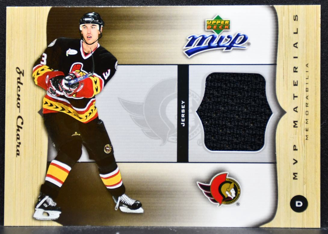 2005-06 Upper Deck MVP Materials Zdeno Chara M-ZC Ottawa Senators Jersey 8550