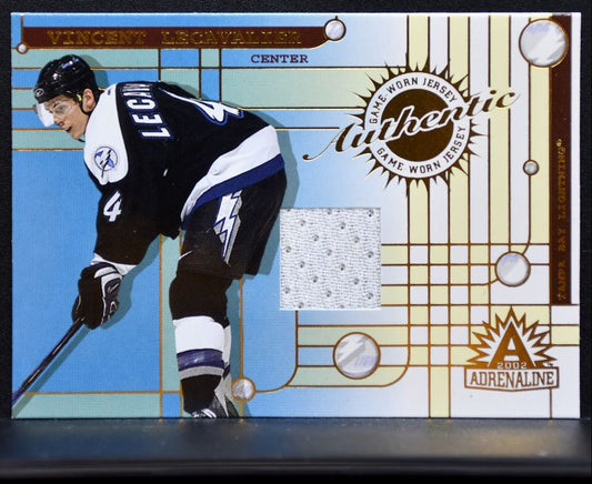 2001-02 Pacific Adrenaline Jersey Vincent Lecavalier 45 Lightning Jersey 6378