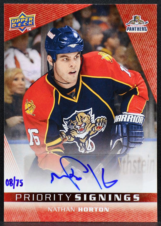 2009-10 Toronto Spring Expo Priority Signings Nathan Horton PS-NH Auto 4570