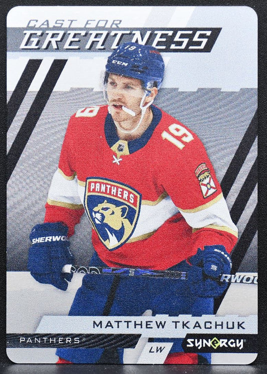 2022-23 UD Synergy Cast For Greatness Matthew Tkachuk CG-19 Florida Panthers 9271