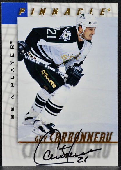 1997-98 Pinnacle Be a Player Autographs Guy Carbonneau 194 Stars Auto 0422