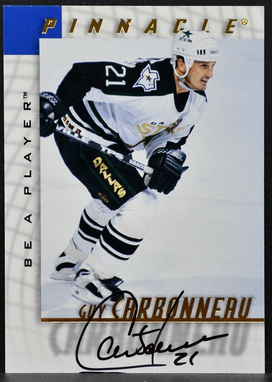 1997-98 Pinnacle Be a Player Autographs Guy Carbonneau 194 Stars Auto 0422