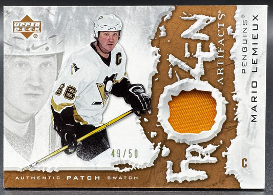 2007-08 UD Artifacts Frozen Mario Lemieux FA-ML Pittsburgh Penguins 49/50 Patch