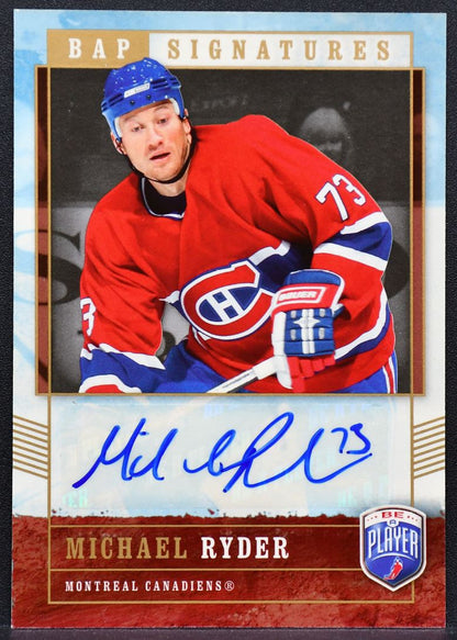 2006-07 Upper Deck BAP Signatures Michael Ryder RD Montreal Canadiens Auto 2377