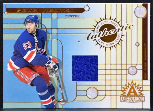 2001-02 Pacific Adrenaline Jerseys Petr Nedved 29 New York Rangers Jersey 5456