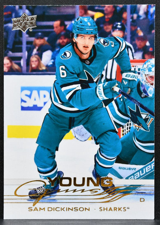 2025-26 Upper Deck Series 2 Young Guns Sam Dickinson 479 San Jose Sharks RC 5862