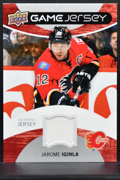 2012-13 Upper Deck Series 1 Game Jerseys Jarome Iginla GJ-JI Flames Jersey 1533