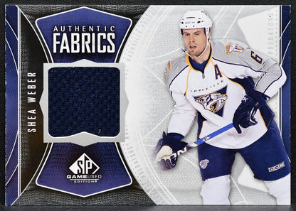 2009-10 SP Game Used Authentic Fabrics Shea Weber AF-SW Predators Jersey 1540
