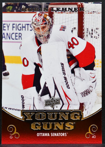 2010-11 Upper Deck Series 2 Young Guns Robin Lehner 486 Ottawa Senators RC 7707