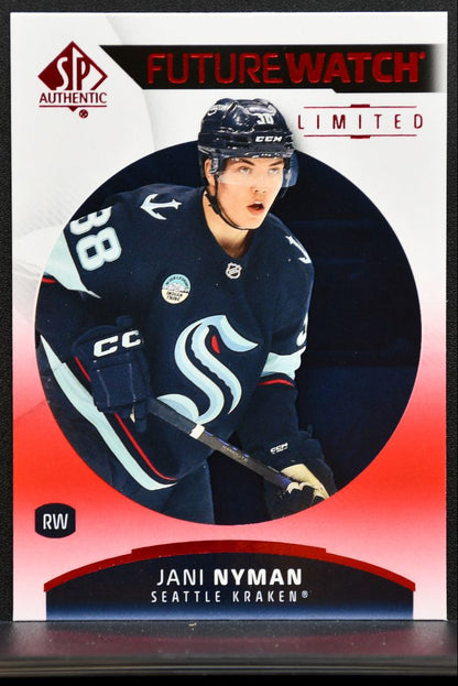 2025-26 SP Authentic Future Watch Limited Red Jani Nyman Seattle Kraken RC 3369