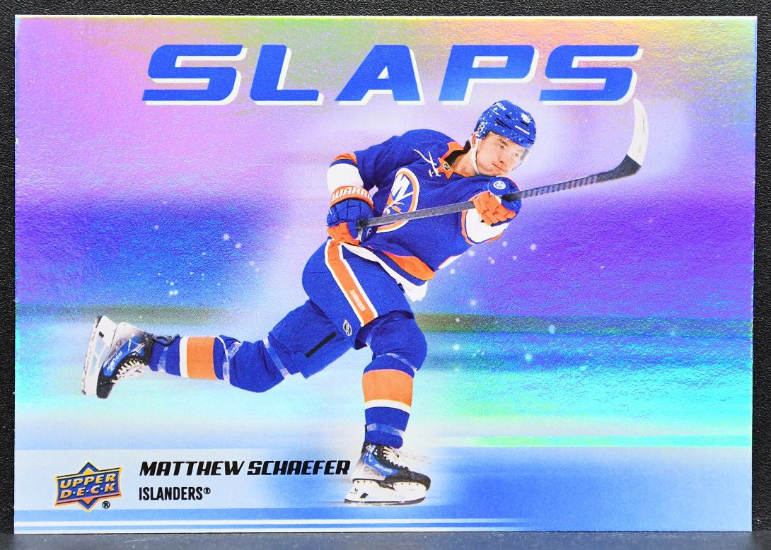 2025-26 UD Series 2 Slaps Matthew Schaefer SL-13 New York Islanders RC 2003