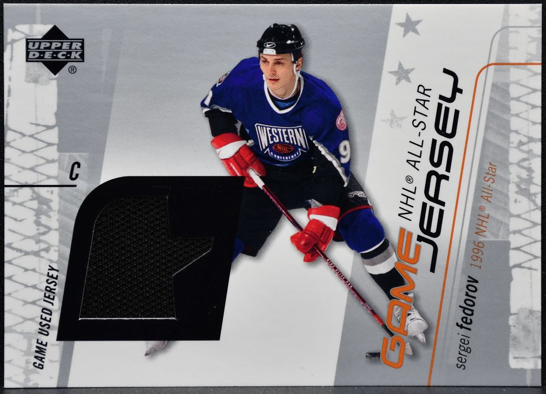 2002-03 UD All-Star Game Jersey Sergei Fedorov AS-SF Jersey 9950