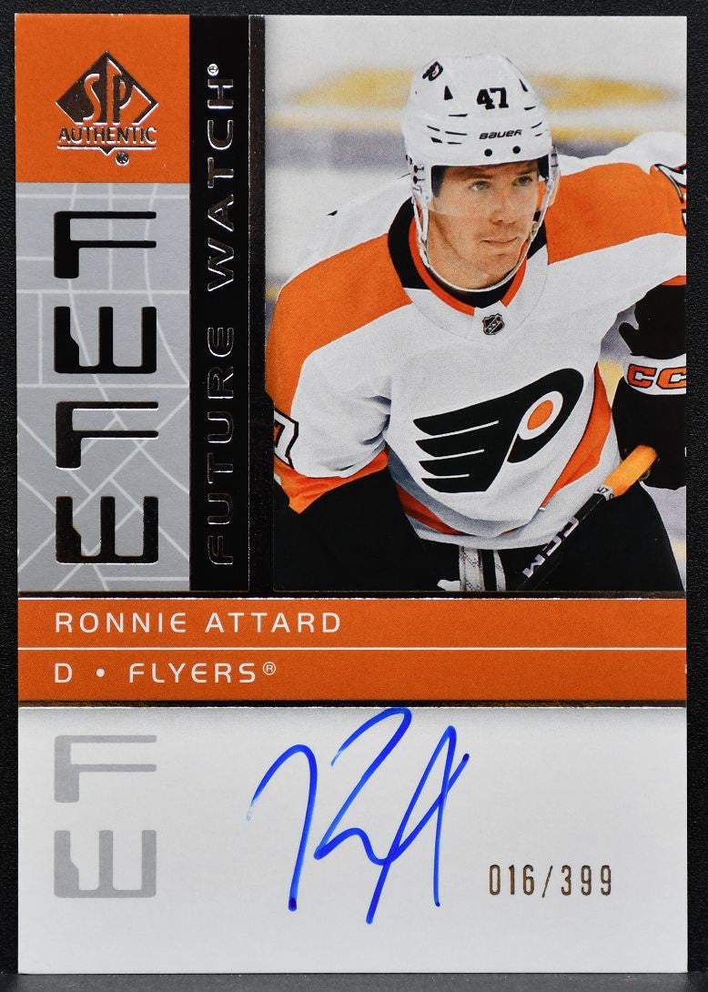 2022-23 SP Authentic Future Watch Auto Ronnie Attard Flyers RC Auto 016/399 2317