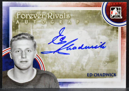 2011-12 In The Game Forever Rivals Autographs Ed Chadwick Maple Leafs Auto 6869