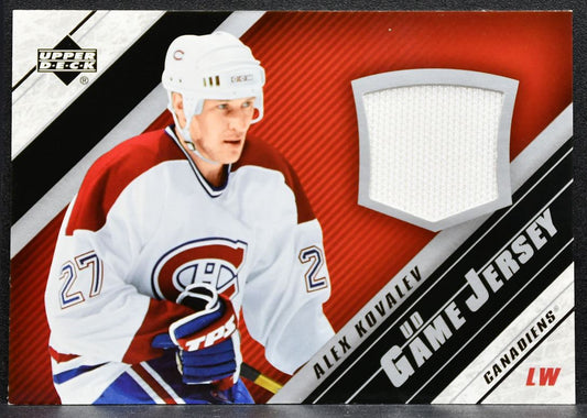 2005-06 Upper Deck Series 1 UD Game Jersey Alex Kovalev Canadiens Jersey 2297