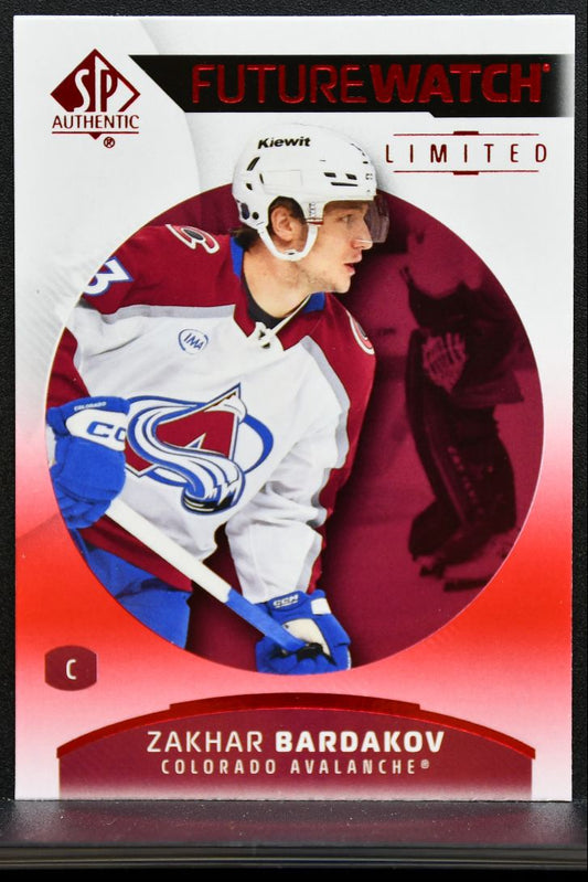 2025-26 SP Authentic Future Watch Limited Red Zakhar Bardakov Penguins RC 8488