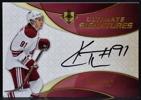 2008-09 UD Ultimate Collection Signatures Kyle Turris US-KT Coyotes Auto 5484