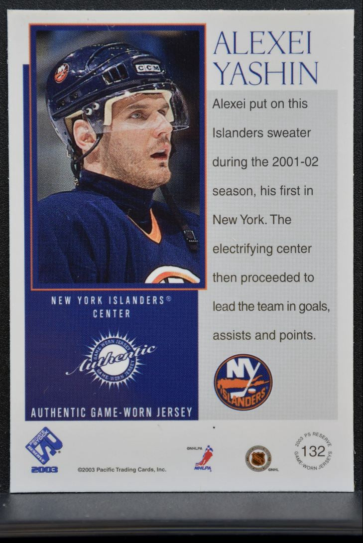 2002-03 Pacific Private Stock Jersey Alexei Yashin 1228/1475 Jersey 1068