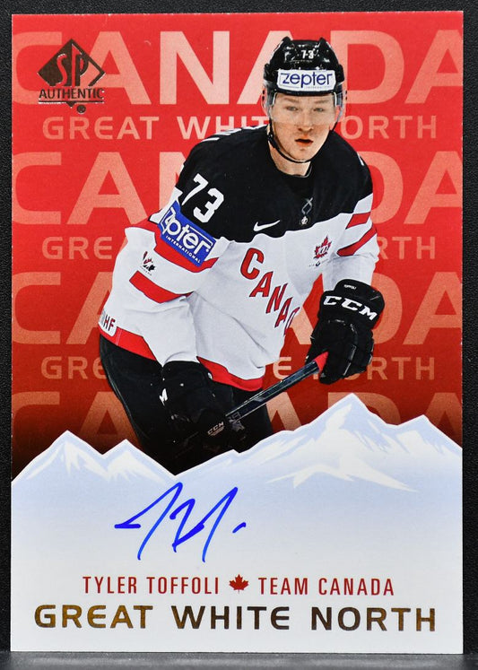2015-16 SP Authentic Great White North Tyler Toffoli GWN-TT Canada Auto 0828