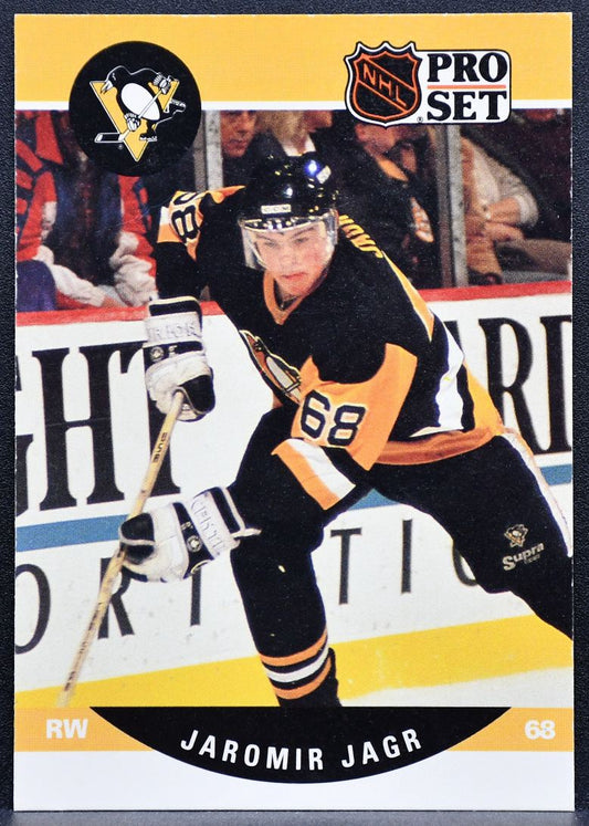 1990-91 Pro Set Rookie Jaromir Jagr 632 Pittsburgh Penguins RC 5357