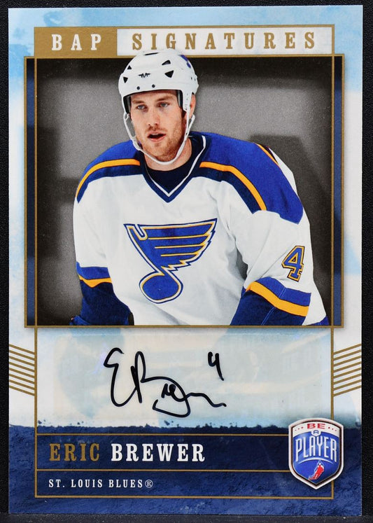 2006-07 Upper Deck BAP Signatures Eric Brewer EB St. Louis Blues Auto 4464