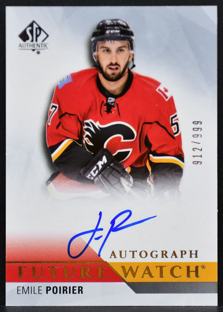 2015-16 SP Authentic Future Watch Emile Poirier 234 Flames RC Auto 912 /999 1592