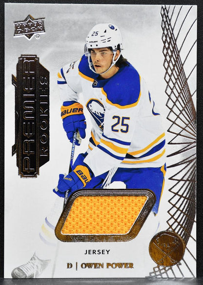 2022-23 Upper Deck Premier Rookies Jersey Owen Power 111 Sabres RC Jersey 4492