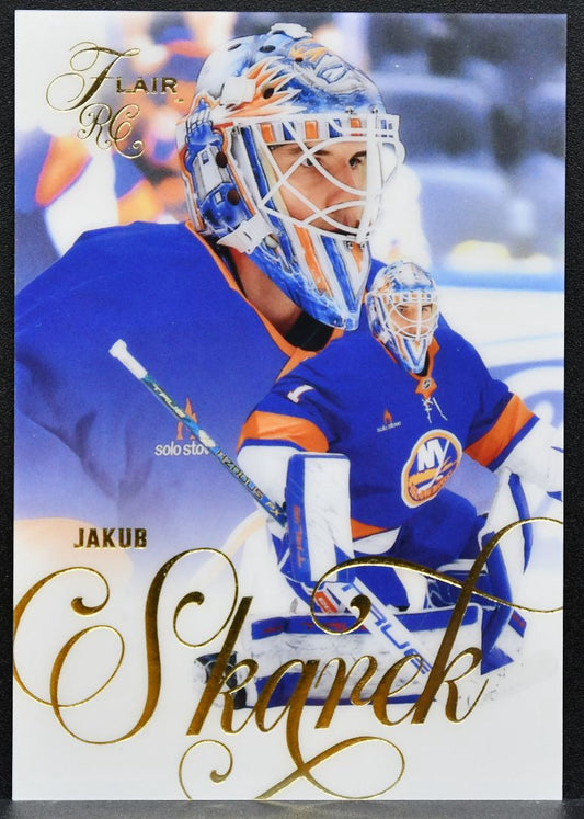 2025-26 Flair Rookie Jakub Skarek 166 New York Islanders RC 3738