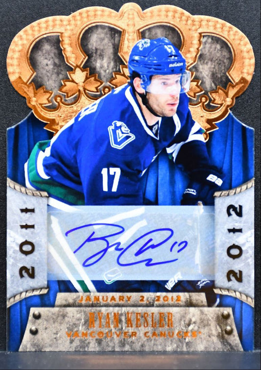 2011-12 Panini Crown Royale Auto Ryan Kesler Vancouver Canucks Auto 95/99 9267