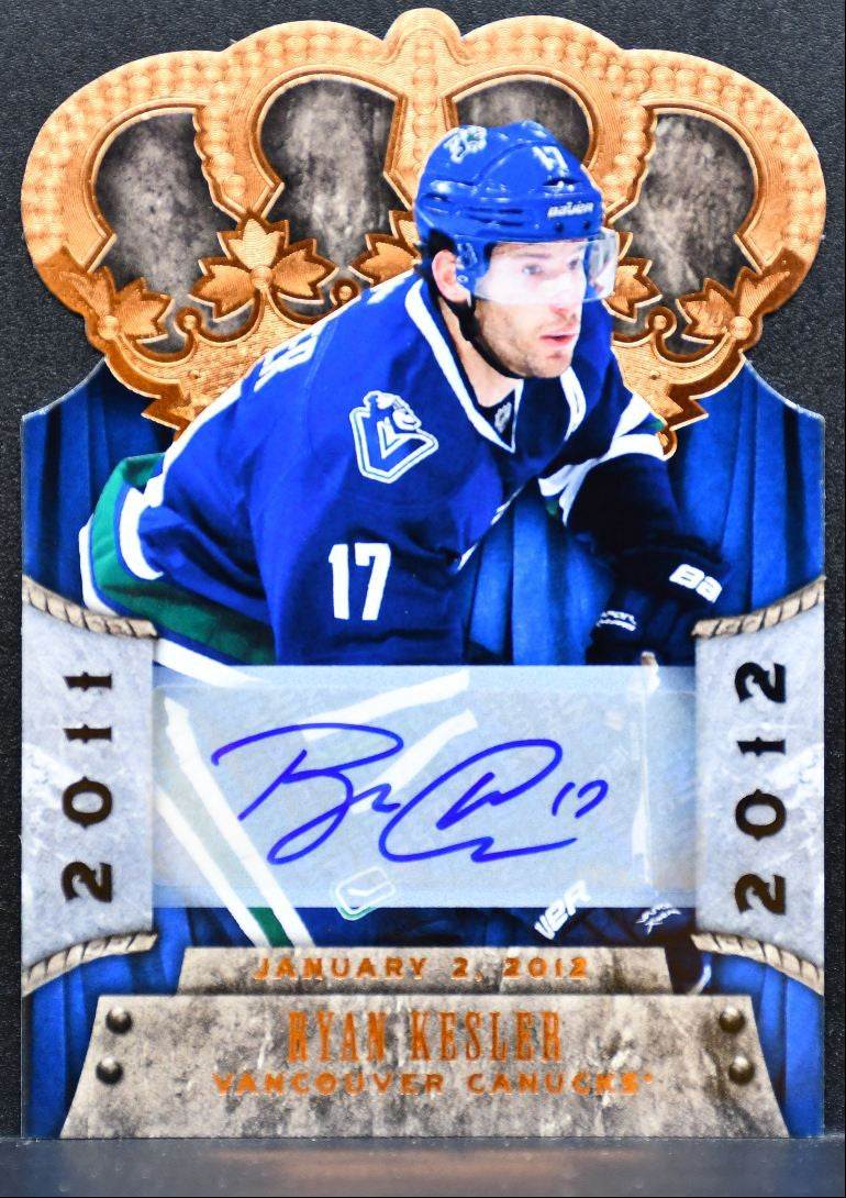 2011-12 Panini Crown Royale Auto Ryan Kesler Vancouver Canucks Auto 95/99 9267