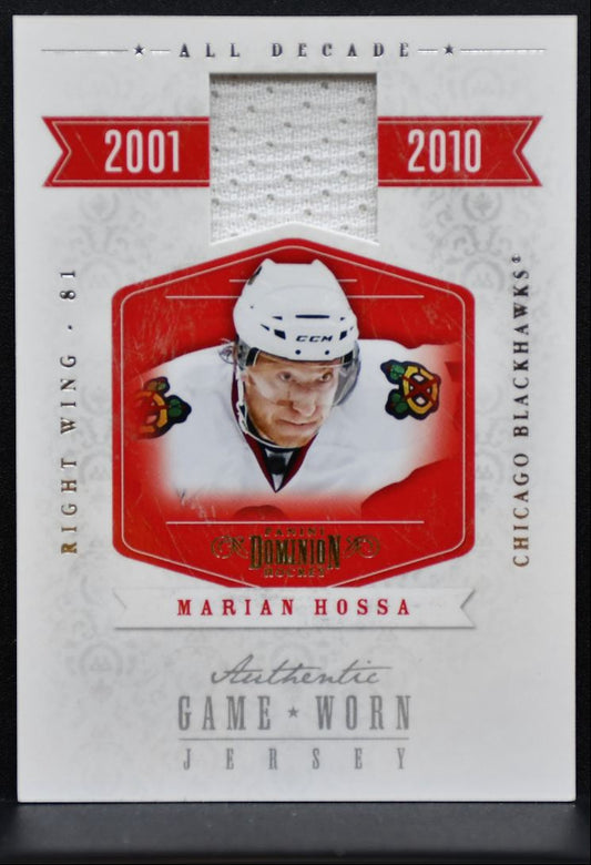 2010-11 Panini Dominion All Decade Jersey Marian Hossa 72/99 Jersey 6064