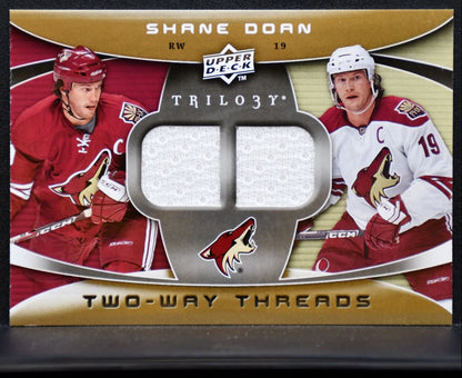 2008-09 UD Trilogy Two-Way Threads Shane Doan 2W-SD Phoenix Coyotes Jersey 7214