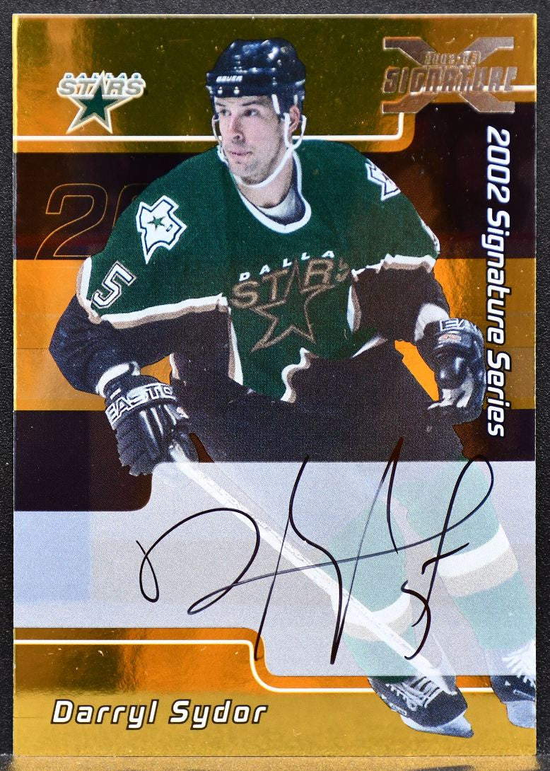 2001-02 Be a Player Auto Series Autograph Gold Darryl Sydor 182 Stars Auto 5927
