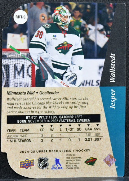 2024-25 UD Series 1 1994-95 Rookie Die Cuts Jesper Wallstedt Wild RC 3967