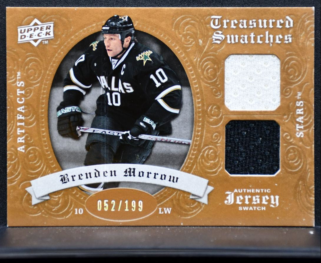 2008-09 UD Artifacts Treasured Swatches Brenden Morrow Stars 052/199 Jersey 7177