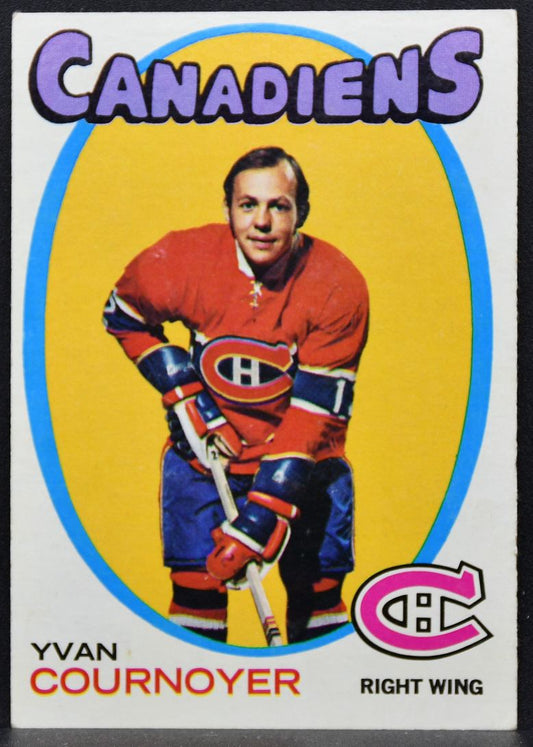 1971-72 Topps Yvan Cournoyer 15 Montreal Canadiens 8754