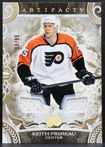 2024-25 UD Artifacts Gold Material Keith Primeau 160 Flyers 15/99 Jersey 2553