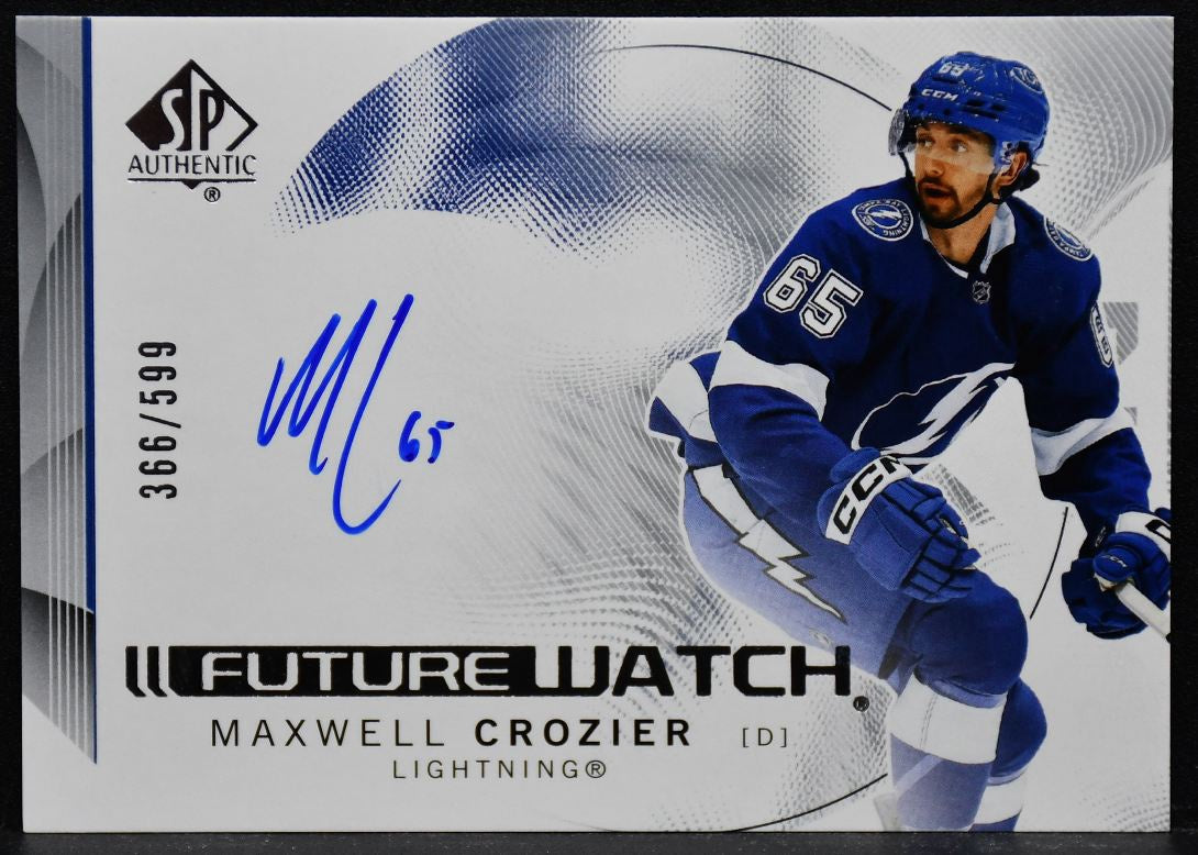 2024-25 SP Authentic Future Watch Horizontal Maxwell Crozier 121 RC Auto 366/599