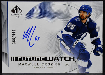 2024-25 SP Authentic Future Watch Horizontal Maxwell Crozier 121 RC Auto 366/599