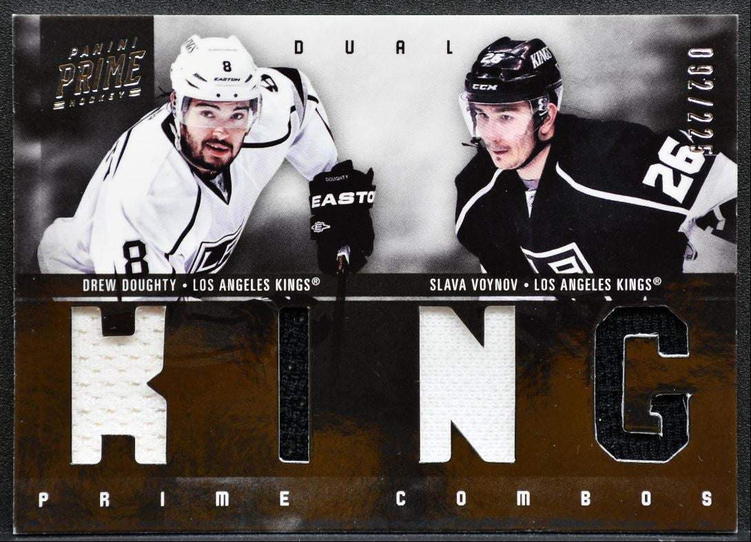 2011-12 Panini Prime Dual Jersey Drew Doughty/Slava Voynov 092/225 Jersey 1006