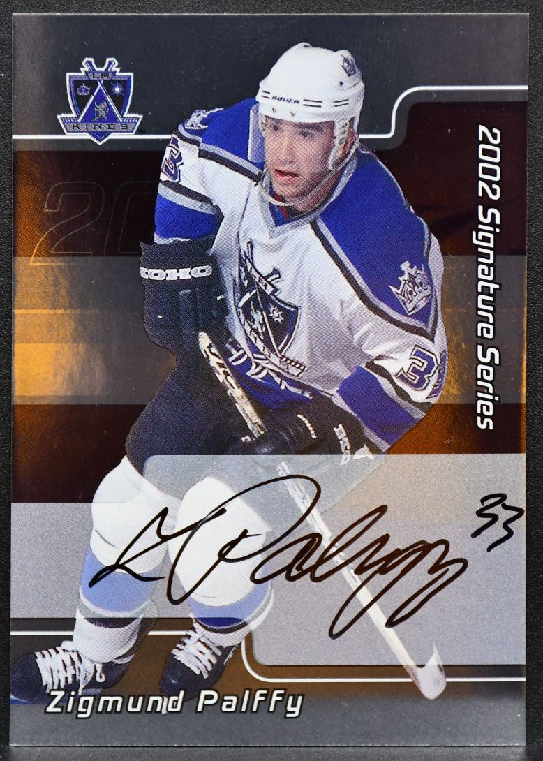 2001-02 In The Game Signature Series Zigmund Palffy LZP Kings Auto 9239