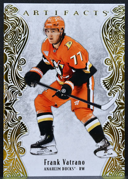 2025-26 Upper Deck Artifacts Yellow Frank Vatrano 62 Anaheim Ducks 10/50 1198